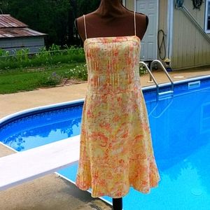 Ann Taylor Petites Linen Spaghetti Strap Sundress